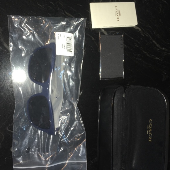 COACH Blue Ray Ban Style Sunglasses - Picture 7 of 7